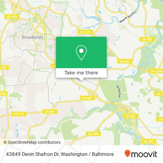 Mapa de 43849 Devin Shafron Dr, Ashburn, VA 20147
