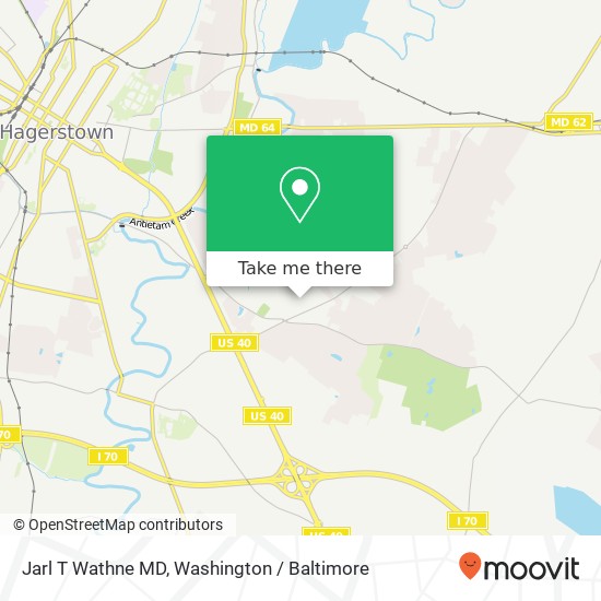 Mapa de Jarl T Wathne MD, 11110 Medical Campus Rd