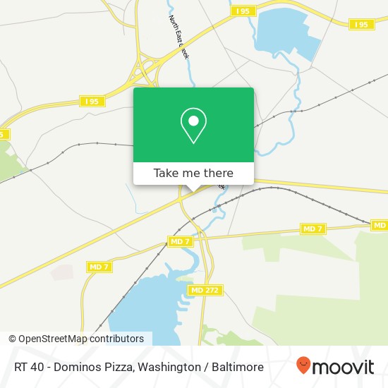 Mapa de RT 40 - Dominos Pizza