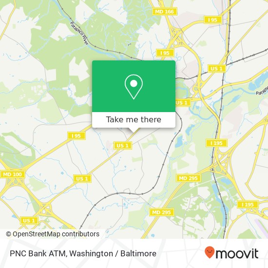 Mapa de PNC Bank ATM, 6245 Washington Blvd