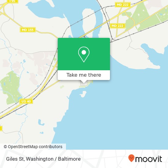 Mapa de Giles St, Havre de Grace, MD 21078