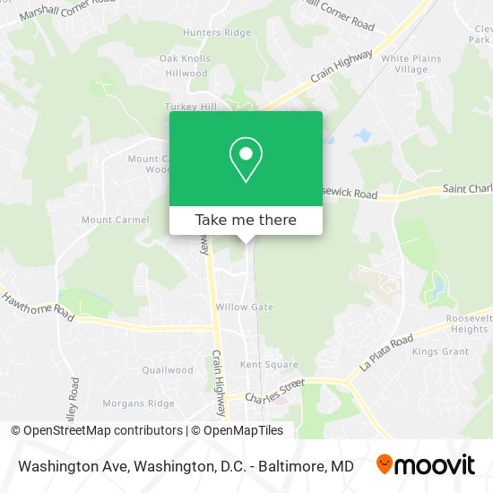 Washington Ave map