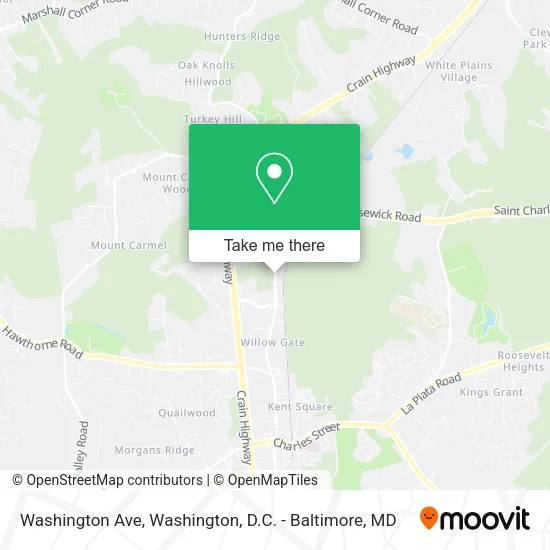 Washington Ave map