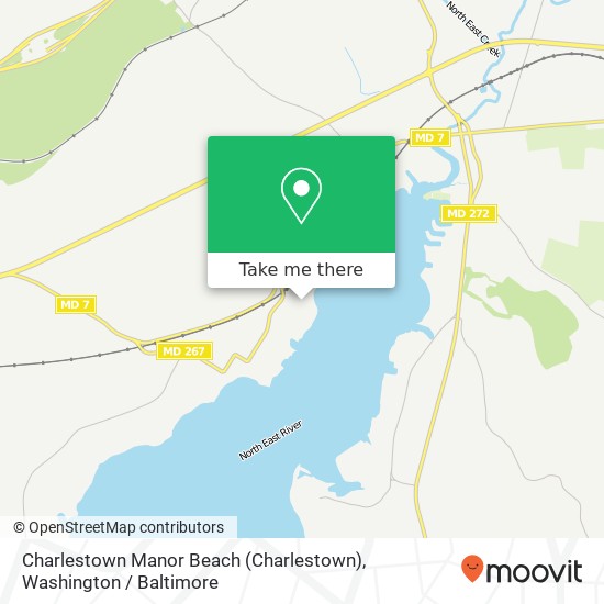 Mapa de Charlestown Manor Beach