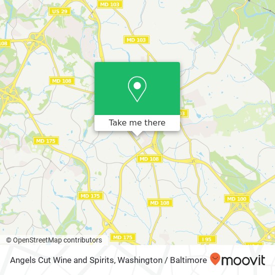 Angels Cut Wine and Spirits map