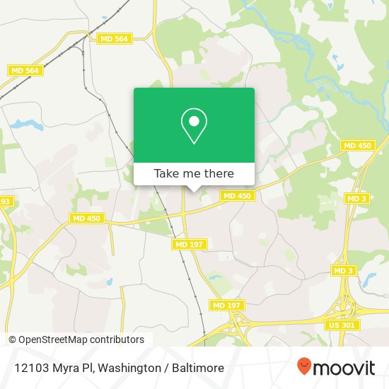 Mapa de 12103 Myra Pl, Bowie, MD 20715