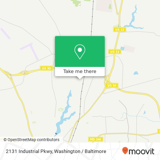 Mapa de 2131 Industrial Pkwy, Salisbury, MD 21801