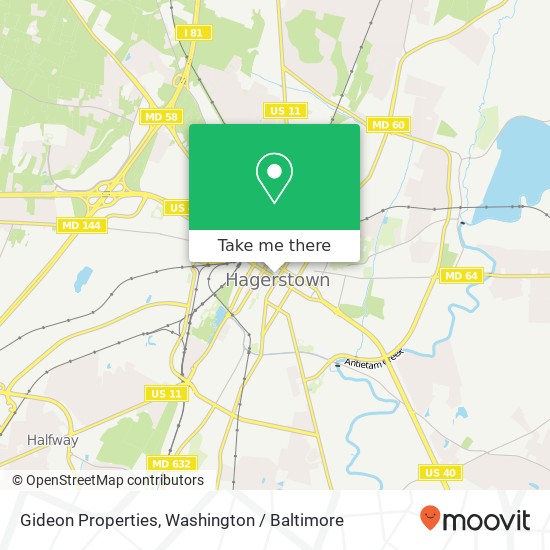 Mapa de Gideon Properties, 20 W Washington St