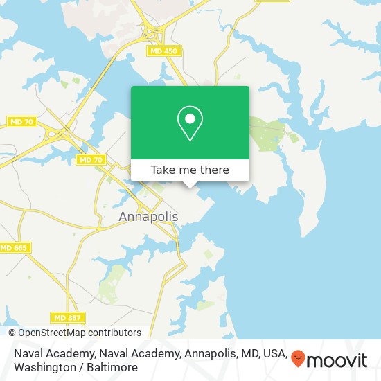 Mapa de Naval Academy, Naval Academy, Annapolis, MD, USA