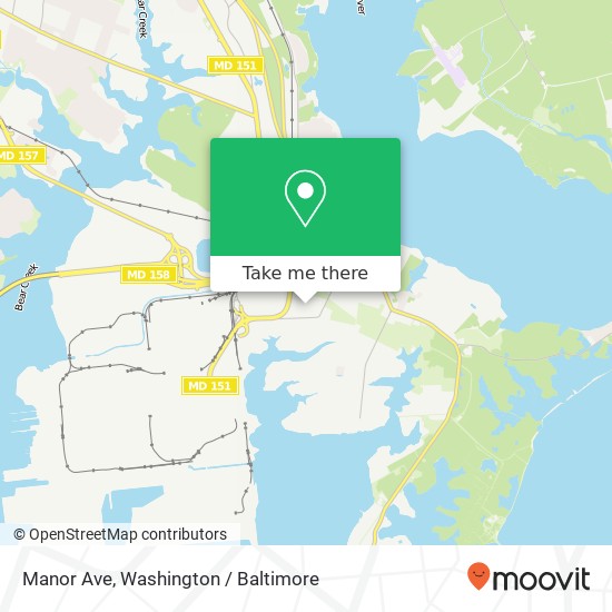 Manor Ave, Sparrows Point, MD 21219 map