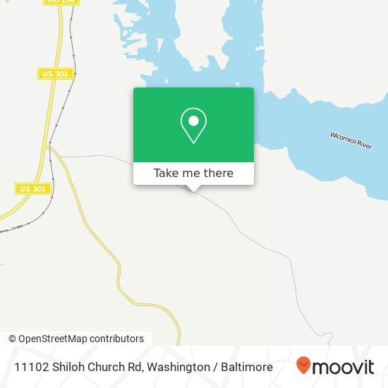 Mapa de 11102 Shiloh Church Rd, Newburg, MD 20664