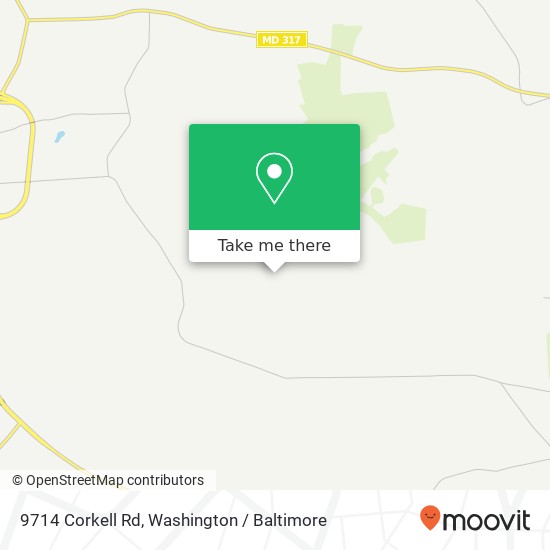 Mapa de 9714 Corkell Rd, Denton, MD 21629