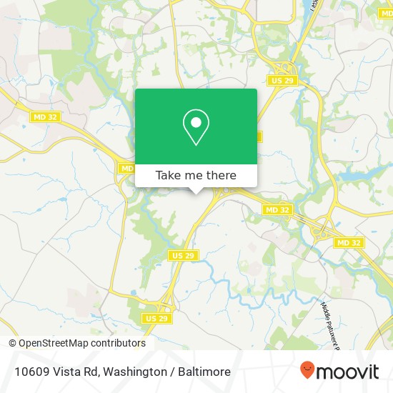 10609 Vista Rd, Columbia, MD 21044 map