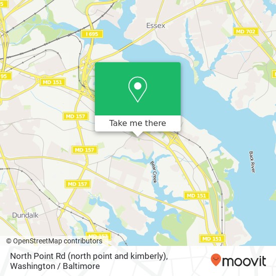 North Point Rd (north point and kimberly), Dundalk, MD 21222 map