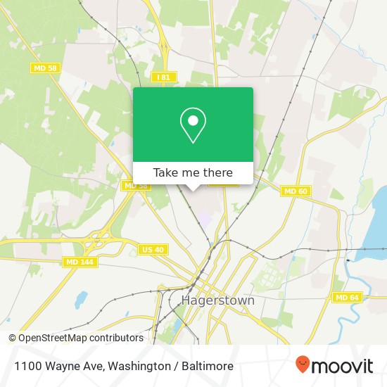 1100 Wayne Ave, Hagerstown, MD 21742 map