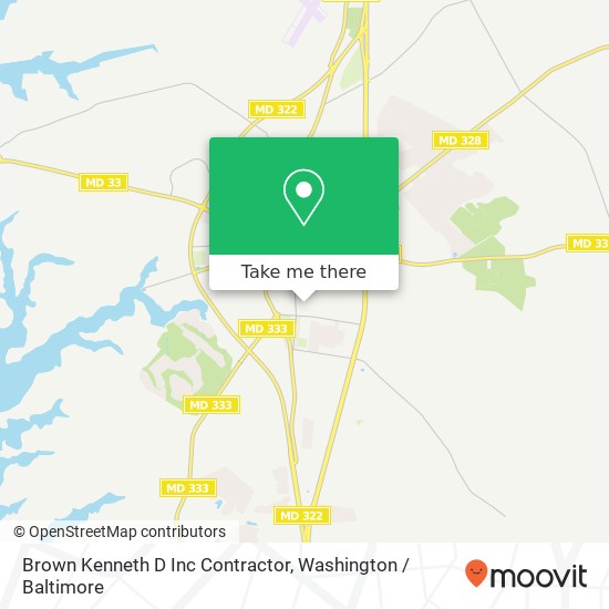 Brown Kenneth D Inc Contractor map