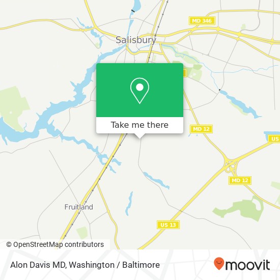 Mapa de Alon Davis MD, 100 Power St