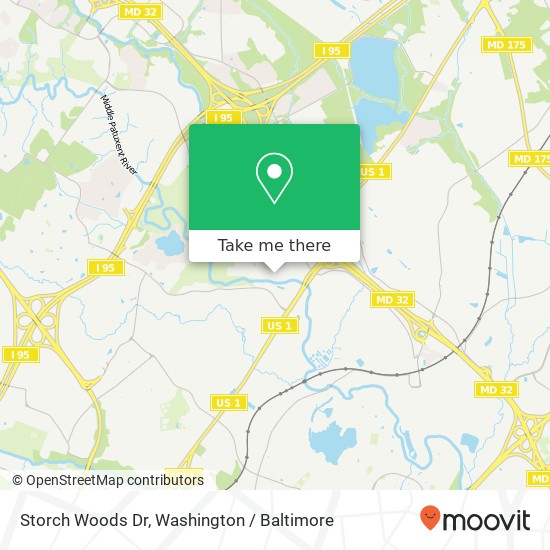 Storch Woods Dr, Savage, MD 20763 map