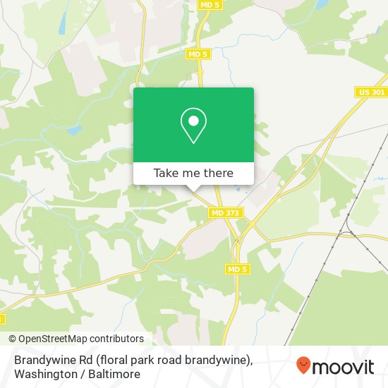 Mapa de Brandywine Rd (floral park road brandywine), Brandywine, MD 20613