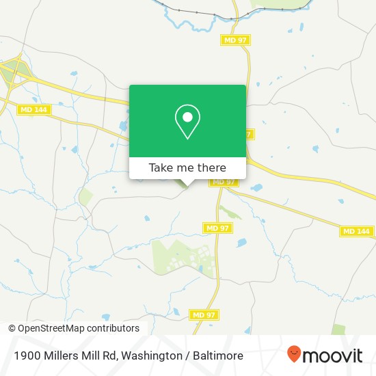 Mapa de 1900 Millers Mill Rd, Cooksville, MD 21723