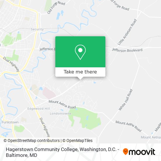 Hagerstown Community College map