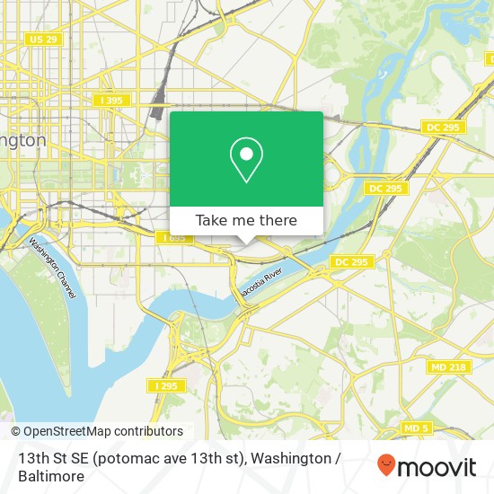 13th St SE (potomac ave 13th st), Washington, DC 20003 map