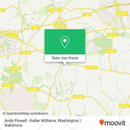 Mapa de Andy Powell - Keller Williams, 4031 University Dr