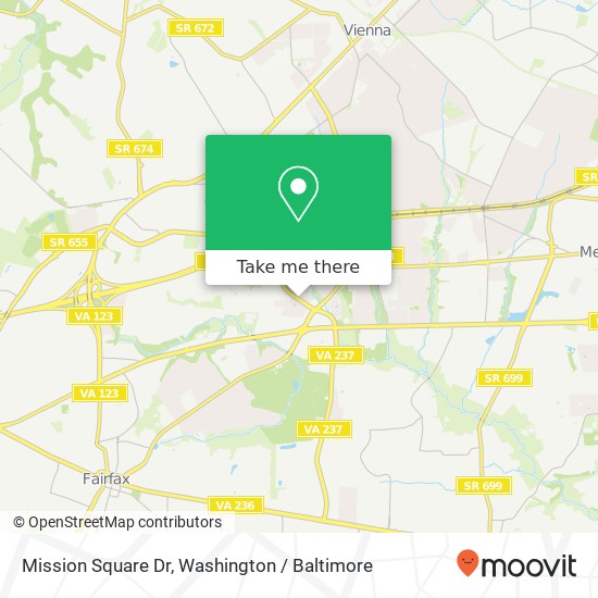 Mission Square Dr, Fairfax, VA 22031 map