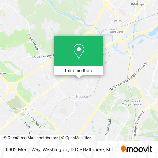 Mapa de 6302 Merle Way