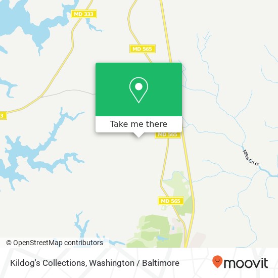 Mapa de Kildog's Collections, 28931 Sanderstown Rd