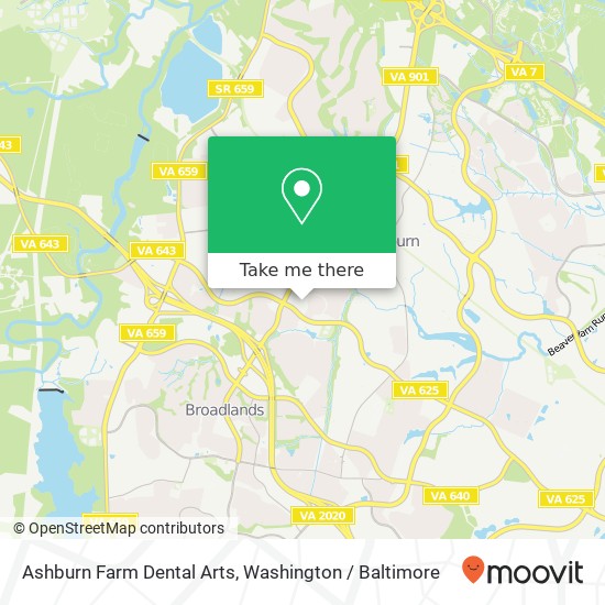 Mapa de Ashburn Farm Dental Arts, 43330 Junction Plz