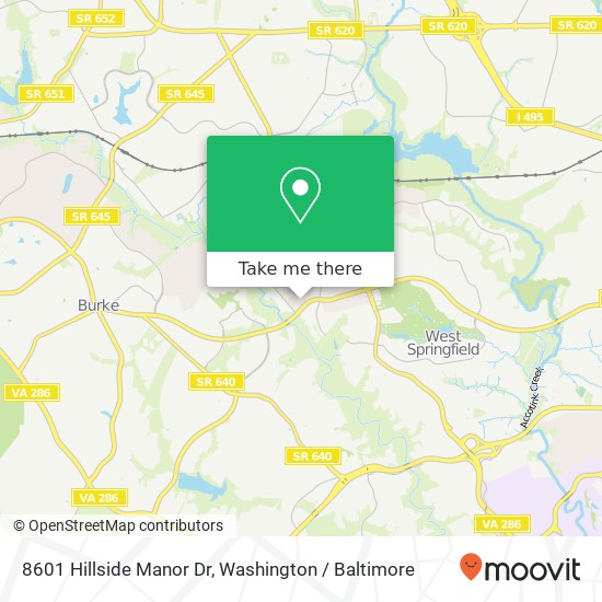 8601 Hillside Manor Dr, Springfield, VA 22152 map