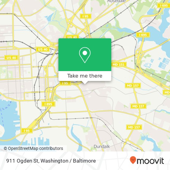 911 Ogden St, Baltimore, MD 21224 map