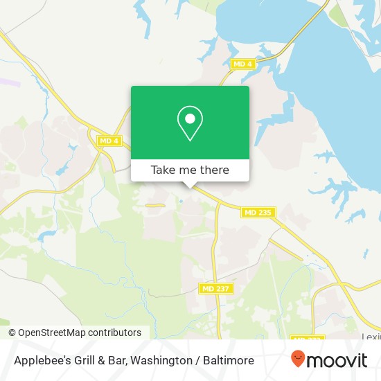 Mapa de Applebee's Grill & Bar, 45480 Miramar Way