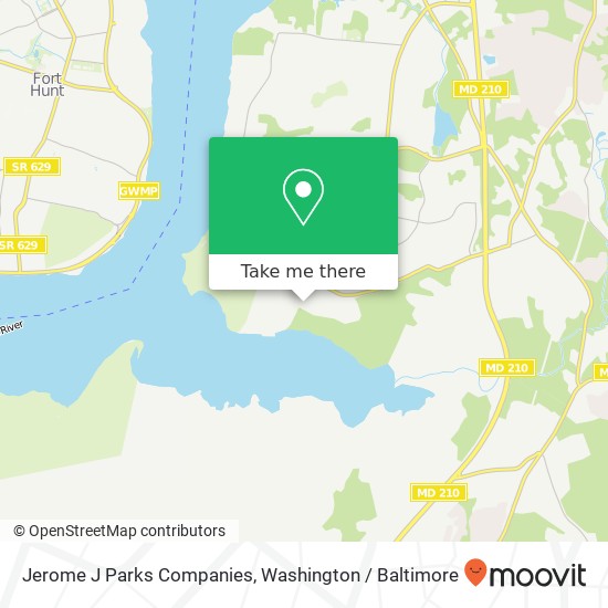 Mapa de Jerome J Parks Companies, 508 Digges Ln