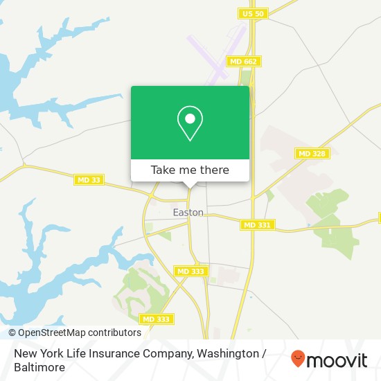 Mapa de New York Life Insurance Company, 218 N Washington St