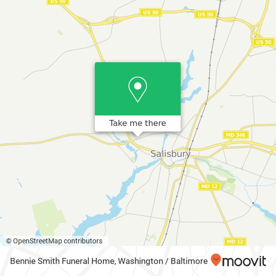 Mapa de Bennie Smith Funeral Home