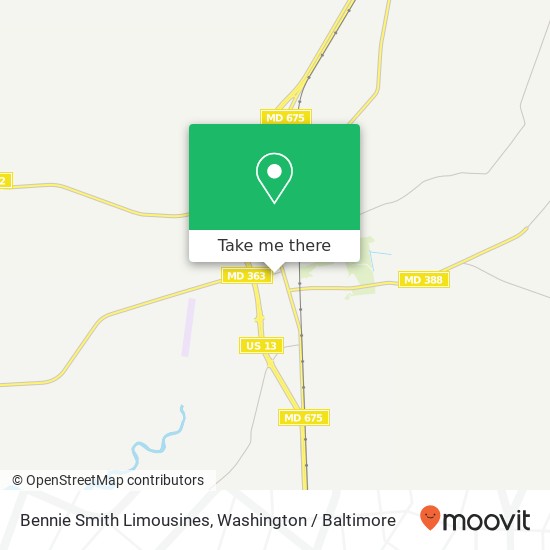 Mapa de Bennie Smith Limousines