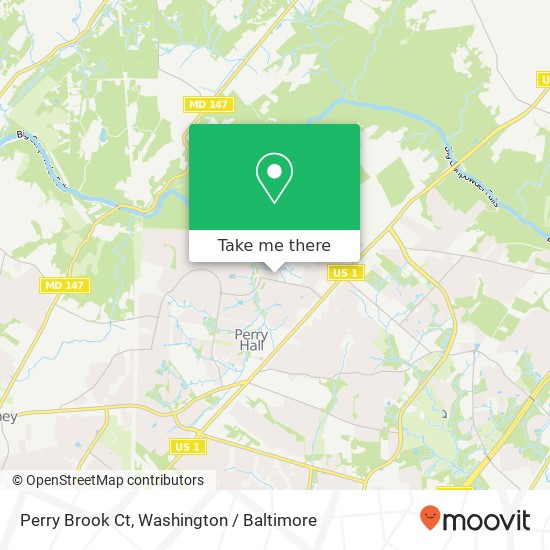 Mapa de Perry Brook Ct, Nottingham, MD 21236