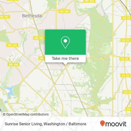 Sunrise Senior Living, 5111 Connecticut Ave NW map