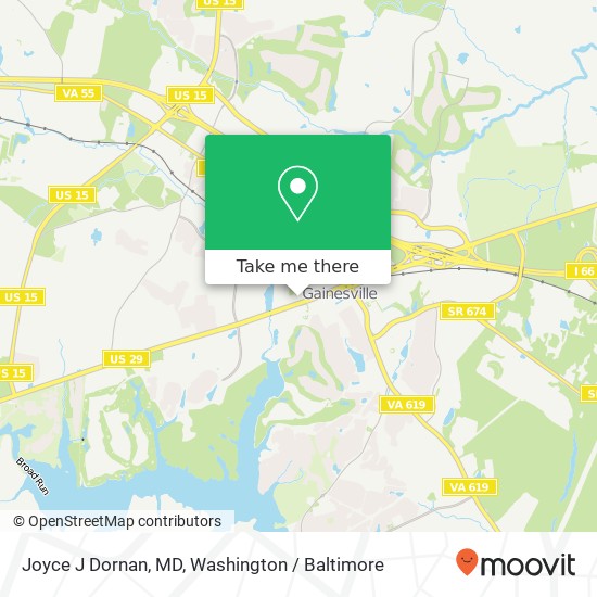 Joyce J Dornan, MD, 14370 Lee Hwy map