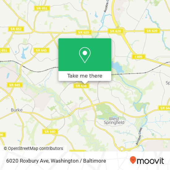 6020 Roxbury Ave, Springfield, VA 22152 map