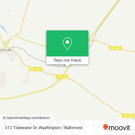 Mapa de 312 Tidewater Dr, Centreville, MD 21617