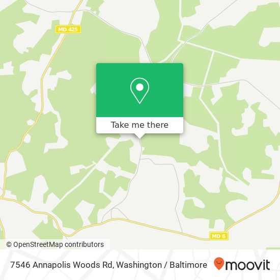 Mapa de 7546 Annapolis Woods Rd, Welcome, MD 20693