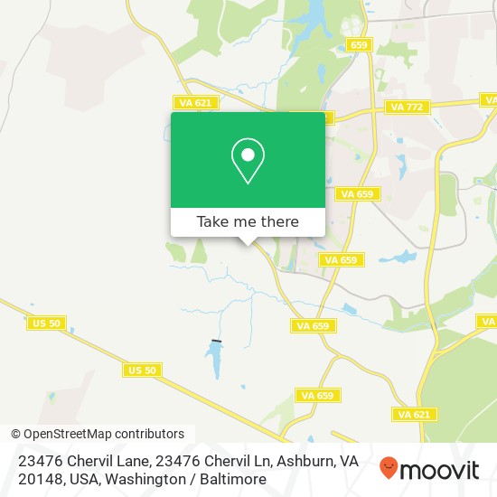 23476 Chervil Lane, 23476 Chervil Ln, Ashburn, VA 20148, USA map