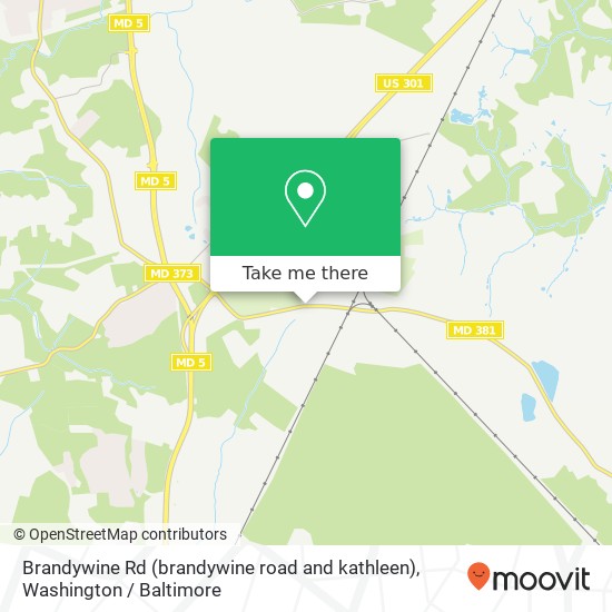 Mapa de Brandywine Rd (brandywine road and kathleen), Brandywine, MD 20613