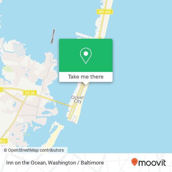 Inn on the Ocean, 1001 Atlantic Ave map