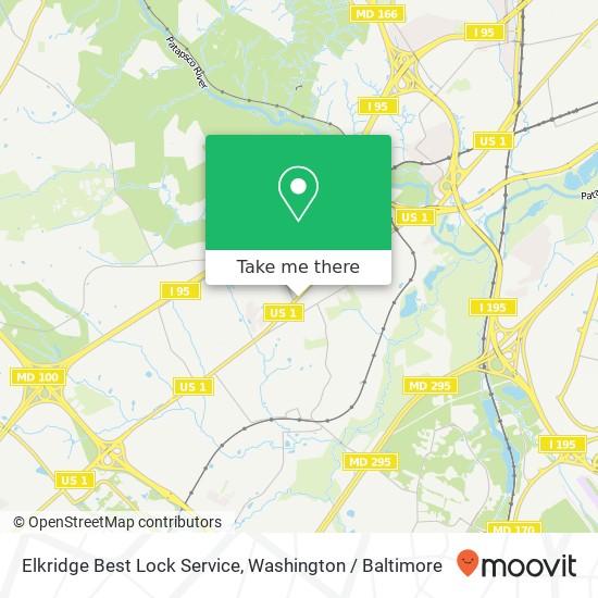 Elkridge Best Lock Service, 6283 Washington Blvd map