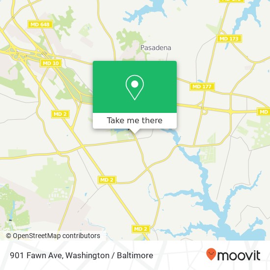 Mapa de 901 Fawn Ave, Pasadena, MD 21122