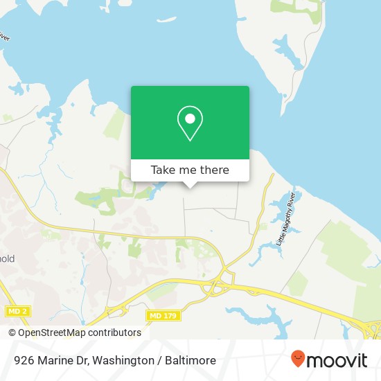 926 Marine Dr, Annapolis, MD 21409 map